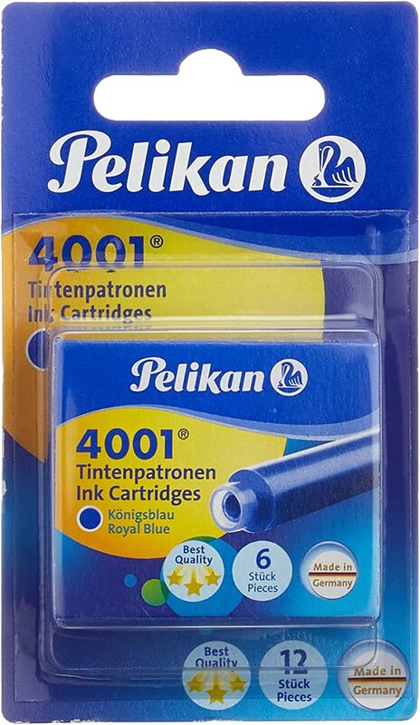 

Pelikan 12-Piece Blister Ink Cartridge Set, Royal Blue