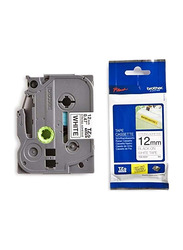 Brother TZE S231 P-Touch Label Tape, 12mm x 8m, Black/White