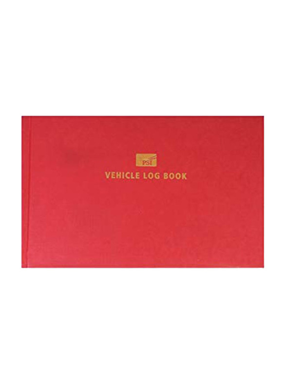 

FIS Vehicle Log Book, 96 Sheets, Red