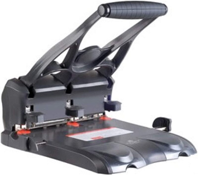 

Kangaro HDP-3160N 3-Hole Heavy Duty Punch, 150 Sheets Capacity, Black