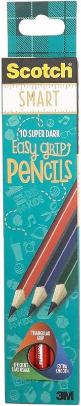 

Scotch 10-Piece Smart Super Dark Pencil, Multicolour