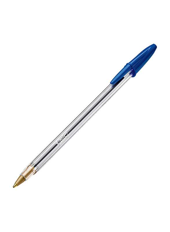 Bic 50-Piece Cristal Original Medium Point Ballpoint Pens Set, 1.0mm, Blue