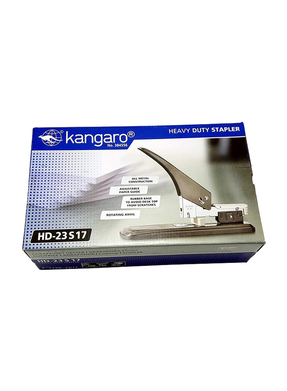 Kangaro 140-Sheets Capacity Heavy Duty Stapler, HD-23S17, Black