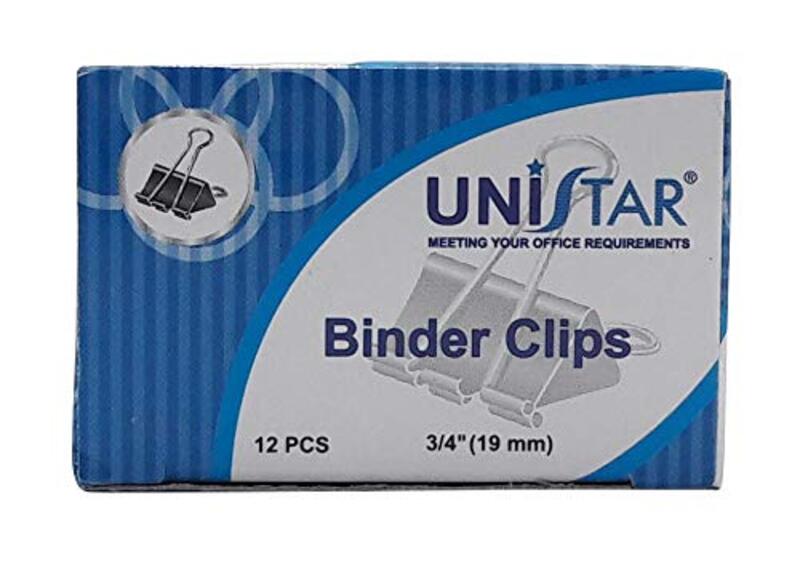 

Unistar Binder Clips for Office, Black