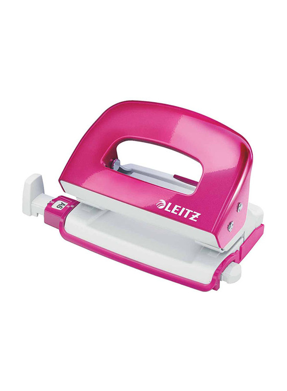 

Leitz Mini Hole Punch, 10 Sheets, Pink