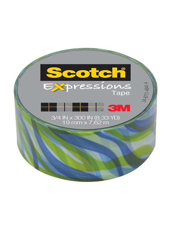 Scotch Expressions Tape, 19mm x 7.62 Meter, C214-JK2-SS, Multicolour