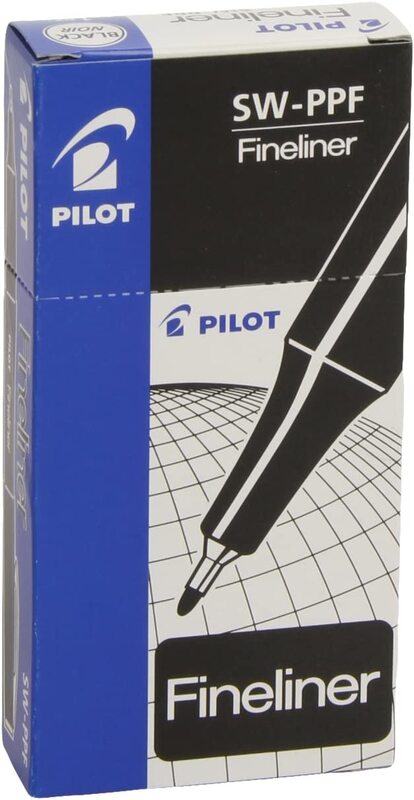 

Pilot 12-Piece Fineliner Rollerball Pen Set, 1.2mm, Black