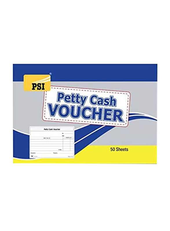 

PSI Petty Cash Voucher, A4 Size, 50 Sheets, White