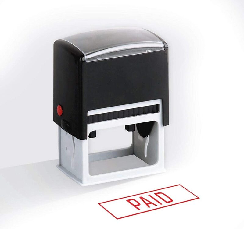 

Automatic "Paid" Inking Stamp, Multicolour