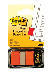 3M Post-It Tape Flags, 25.4 x 43.18mm, 50 Sheets, Orange