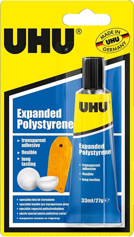 

UHU 33ml Expanded Polystyrene Special Glue for Modelling, Multicolour