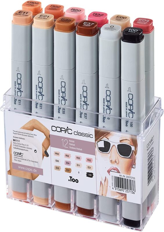 

Copic Marker Skin Tones Cop, 12 Pieces, 20075705, Multicolour