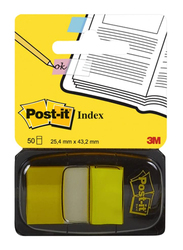 3M Post-it Notes, 50 Flags, Yellow
