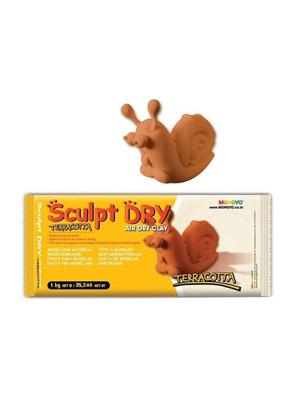 

Mungyo Air Dry Modelling Clay, 500g, Brown