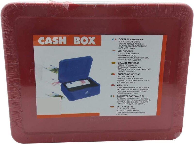 

Unistar 12-Inch Cash Box, Red
