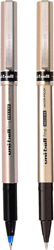 

Uniball 2-Piece Deluxe UB177 Roller Pen, Multicolour