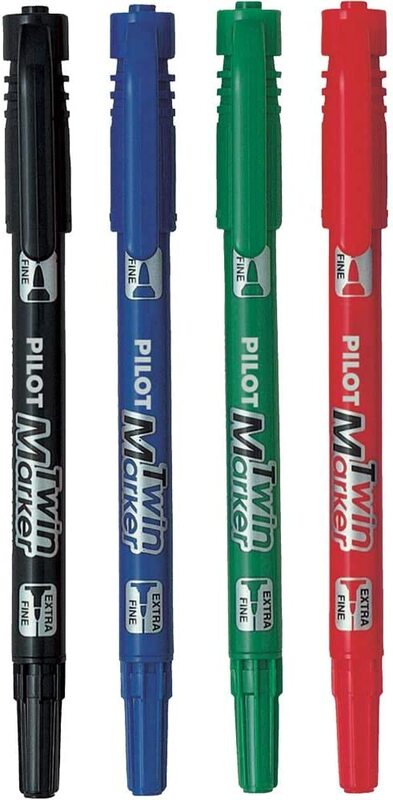 

Pilot 4-Piece SCA-TM Extra Fine & Fine Twin Marker, Multicolour