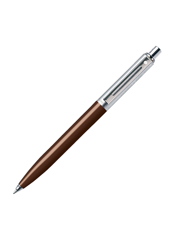 

Sheaffer Sentinel Coffee Bean Resin Barrel Chrome Cap Nickel Plate Trim Ballpoint Pen, Brown