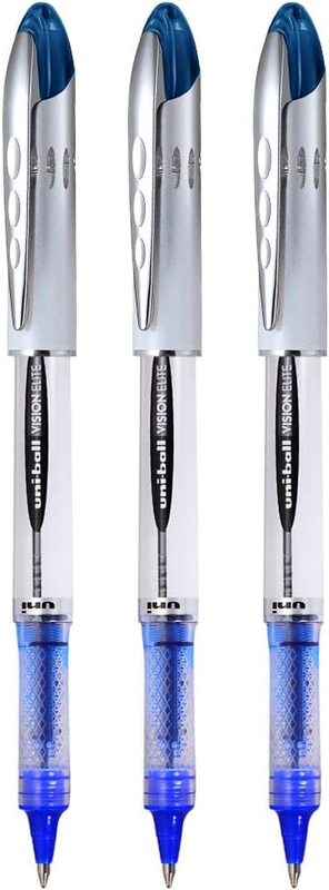 

Uniball 3-Piece Vision Elite Rollerball Pen Set, Blue