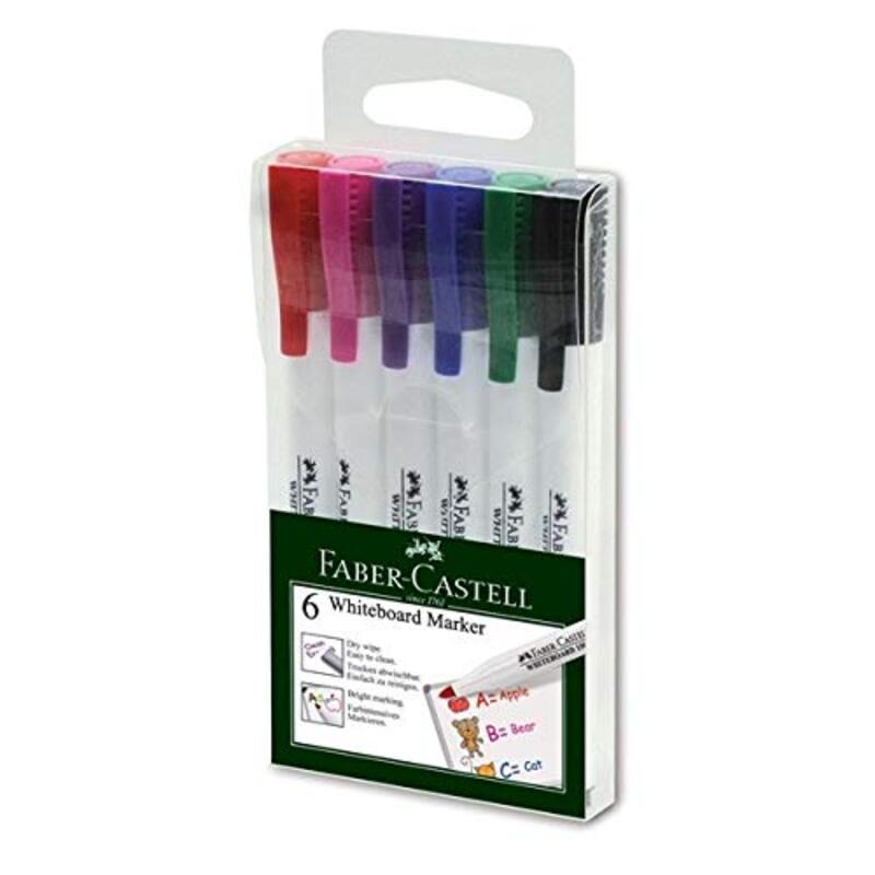 

Faber-Castell White Board Marker, 6 Pieces, Multicolour