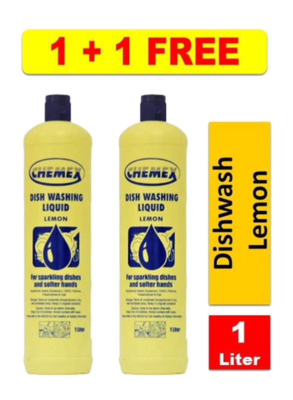 

Chemex Dish Washing Liquid Lemon, 2 Pieces x 1 Liter