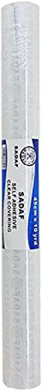 

FOS Self Adhesive Clear Covering Book Wrapping Roll, 10 Yards, Clear