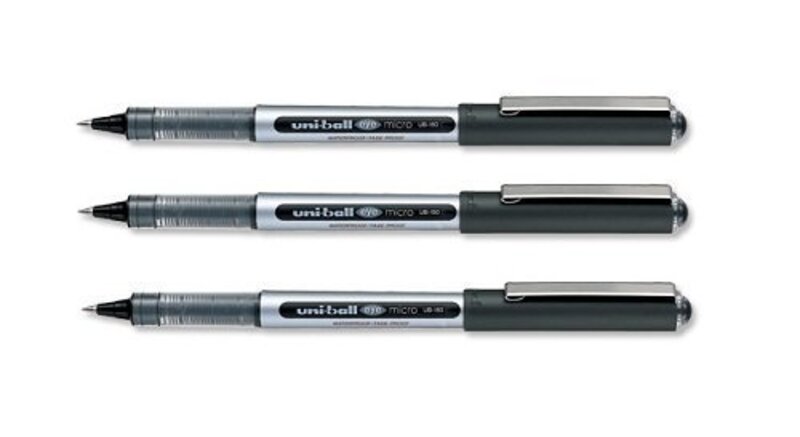 

Uniball 3-Piece Eye UB150 Rollerball Pens, 0.5mm, Black
