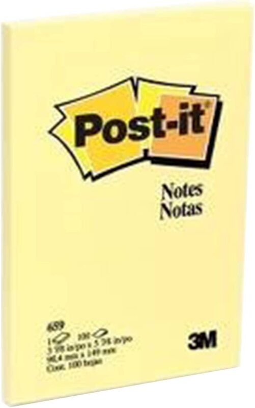 

Post-it Notes, 100 Sheet, 4 x 6mm, Yellow