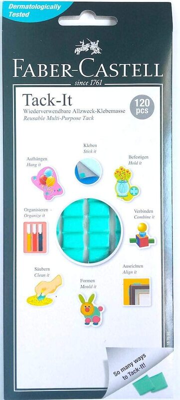 

Faber-Castell 120-Piece Adhesive Tack-It, 187091, 75gm, Green