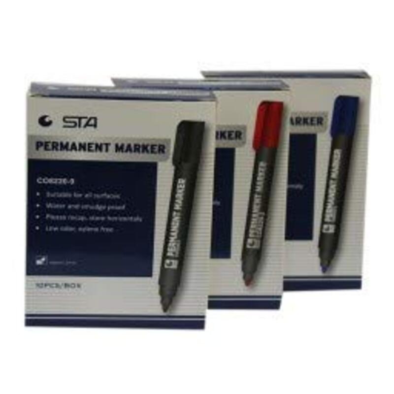 

Quick Office STA Permanent Marker, Bullet Tip, Black