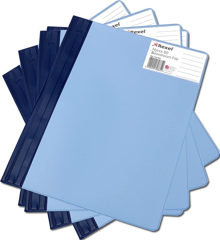 

Rexel 5-Piece Nyrex 80 A4 Board Room File, Blue