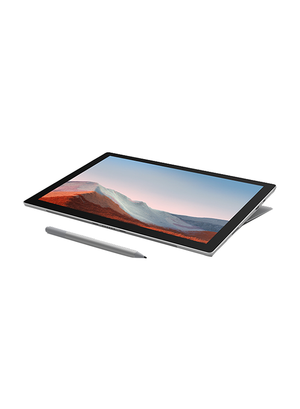 Microsoft Surface Pro 7+ 2-in-1 Laptop, 12.3" PixelSense FHD Touch Display, Intel Core i5 11th Gen 2.4GHz, 128GB SSD, 8GB RAM, Intel Iris Xe Graphics, EN KB, Wi-Fi, Win10 Pro, 1N9-00006, Platinum