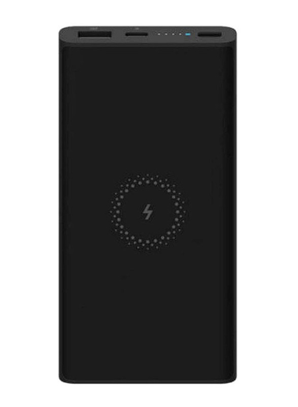 

Xiaomi 10000mAh Qi Wireless Fast Charging Power Bank with USB Type-C Input, Black
