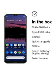 Nokia G20 128GB Blue, 4GB RAM, 4G, Dual Sim Smartphone