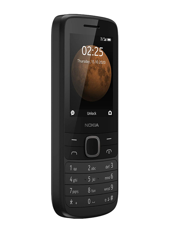 Nokia 225 128MB Black, 64MB RAM, 4G, Dual Sim Normal Mobile Phone