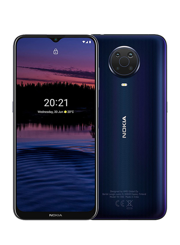 Nokia G20 128GB Blue, 4GB RAM, 4G, Dual Sim Smartphone