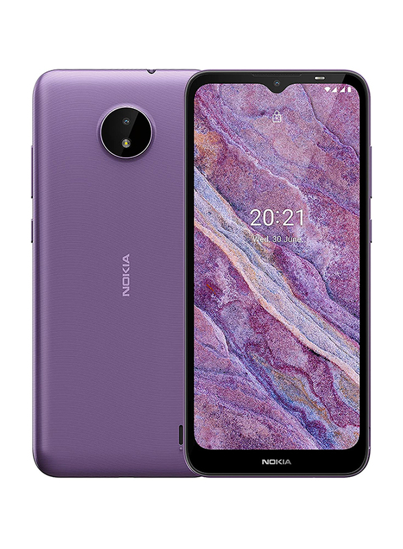 

Nokia C10 32GB Purple, 1GB RAM, 4G LTE, Dual Sim Smartphone