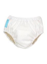 Charlie Banana 2-In-1 White Training Pants Swim Diaper, L, 1 Count