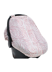 Bebe Au Lait Muslin Light & Breathable Car Seat Cover, CCBMRQ, Rose Quartz Pink