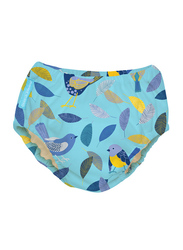 Charlie Banana 2-in-1 Twitter Birds Training Pants Swim Diaper, L, 9 to 12 Kg, 1 Count