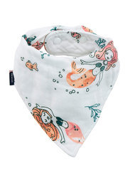 Bebe Au Lait Oh So Soft Mermaid Bamboo Blend Muslin Baby Bandana Bib, BLBBME, Multicolor