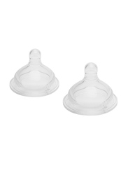 Brother Max Silicone Teat, Large, 2 Piece, Clear