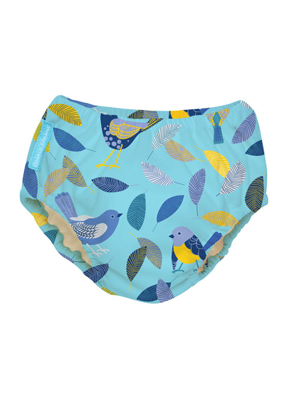 

Charlie Banana 2-in-1 Twitter Birds Training Pants Swim Diaper, XL, 12 to 25 Kg, 1 Count