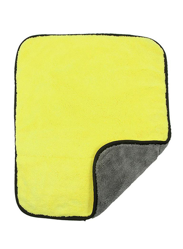 

Super Thick Plush Microfiber Car Cleaning Clothes Towel, Yellow