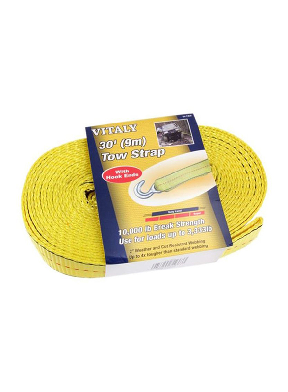 

Vitaly Heavy Duty Tow Rope with Hook, 9 Meters, 1 Piece