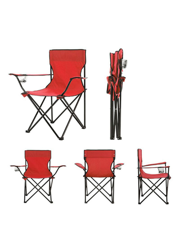 Y&D Camping Foldable Chair, 80 x 50 x 50cm, Red
