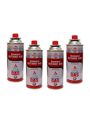 Asmaco 4-Piece Butane Gas Cartridge, 220gm