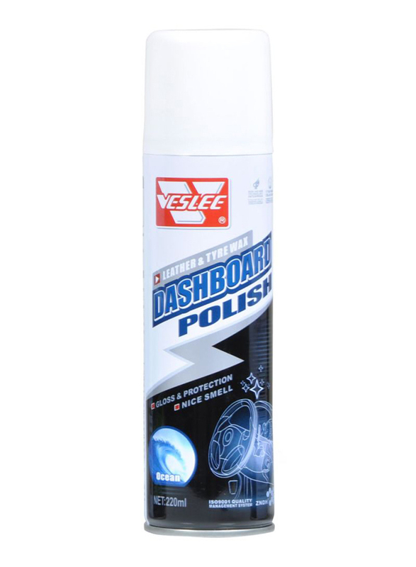 

Veslee 220ml Ocean Fragrance Dashboard Polish Wax for Car, White/Blue/Black