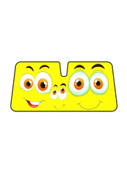LP Double Bubble Smiles Car Sunshade, Yellow