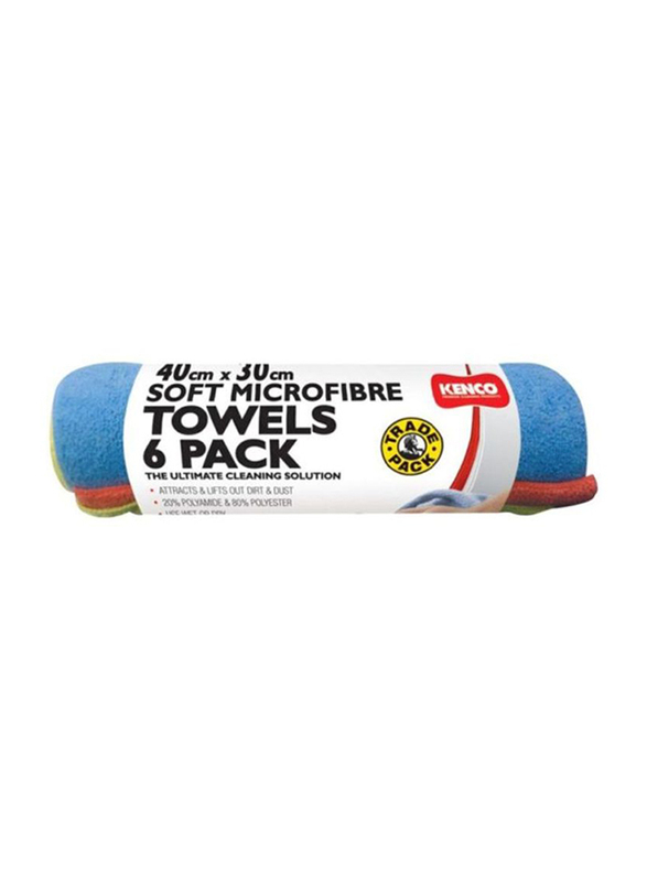 

Kenco 6-Piece Soft Microfiber Towel Set, Multicolor